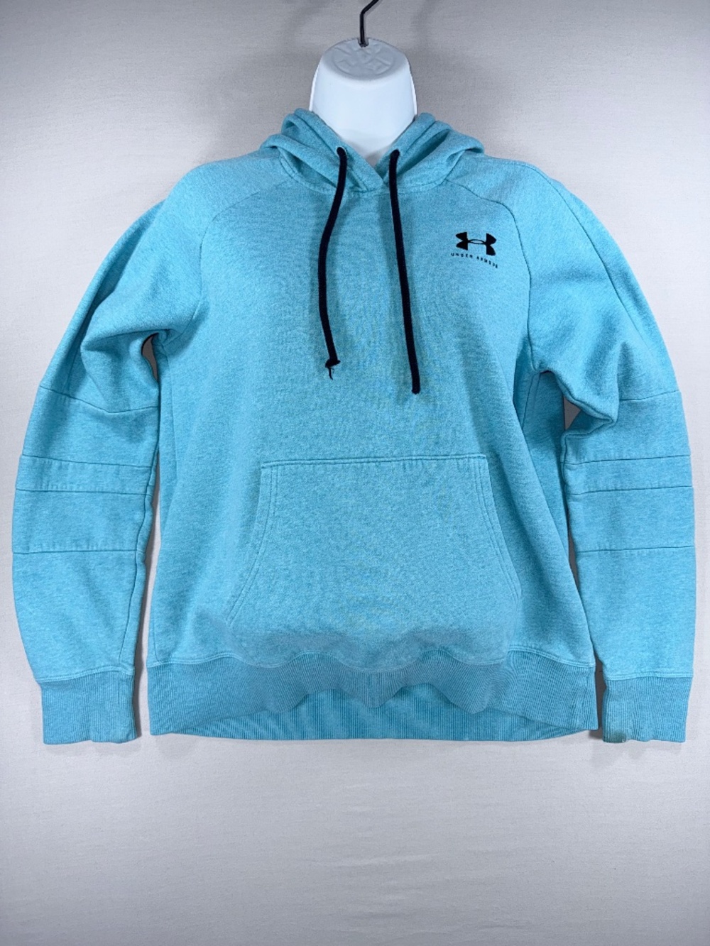 Under Armour Women's Rival Fleece LC Logo Hoodie Teal S Flawed